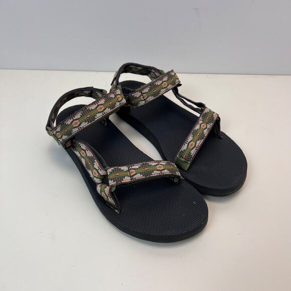 TEVA 1003987 Women’s Size 9 Universal Hiking Sandals Aztec Green Ankle Strap - Picture 3 of 6